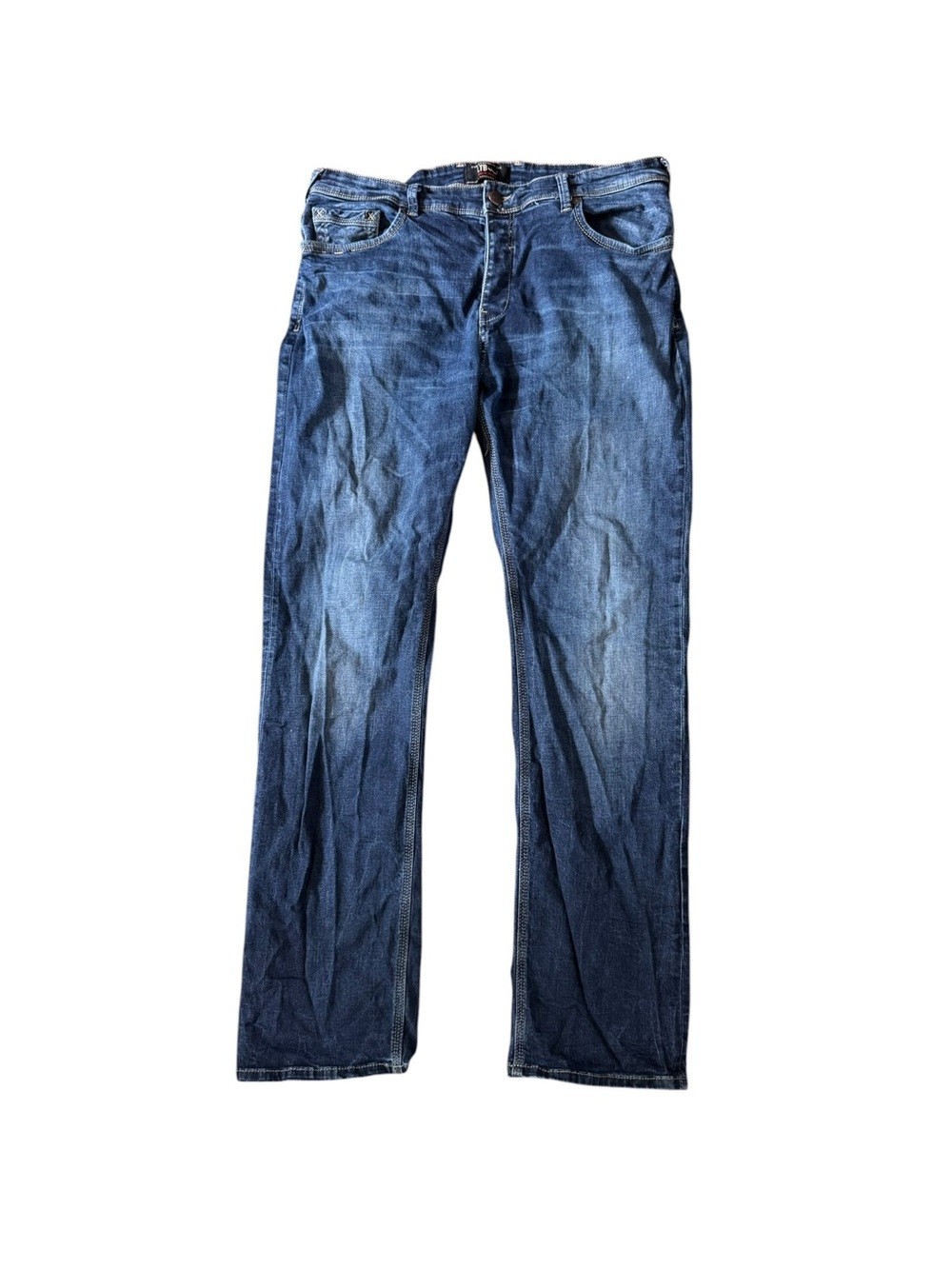 LTB Men’s Y2K Sergio Low Rise Straight Jeans Size 36/32 Dark Wash Button Fly
